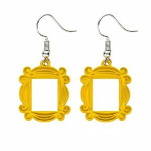friends tv show frame earrings
