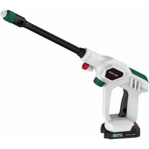 green lion wireless pressure wash gun 130w 2000mah (gnclngunwh)