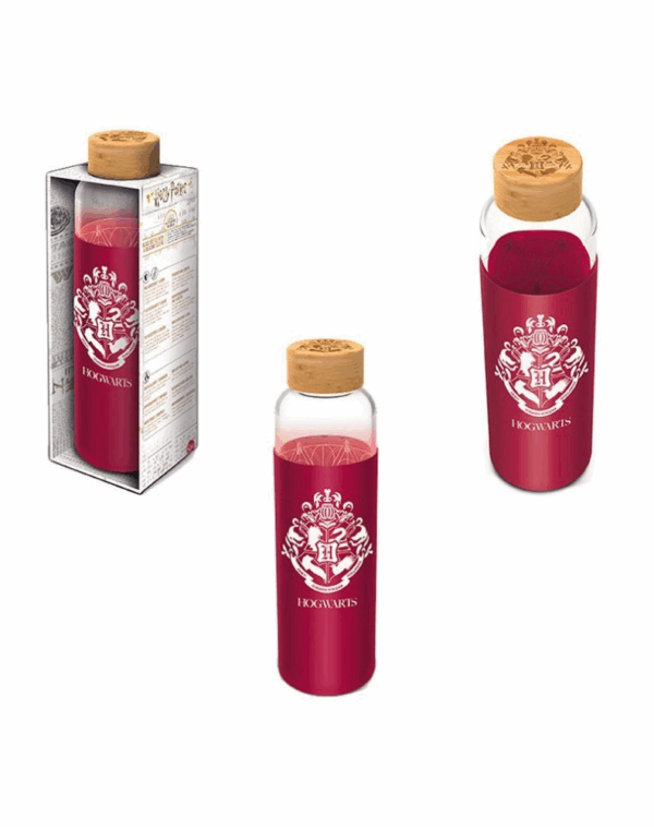 harry potter glass bottle with silicone cover 585ml (8412497003457)