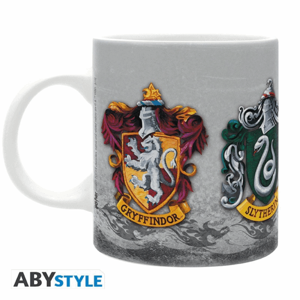 harry potter pck mug 320ml + acryl + postcards "hogwarts" (abypck281)