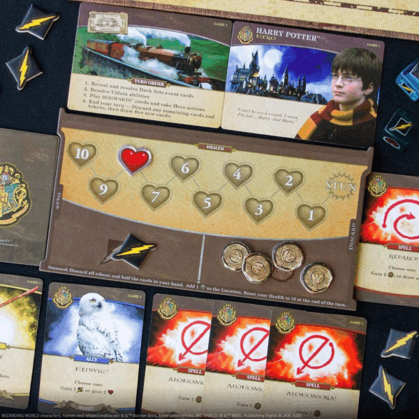 harry potter hogwarts battle cooperative deck building card game