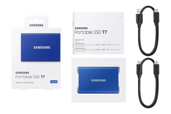 samsung t7 portable ssd (blue)