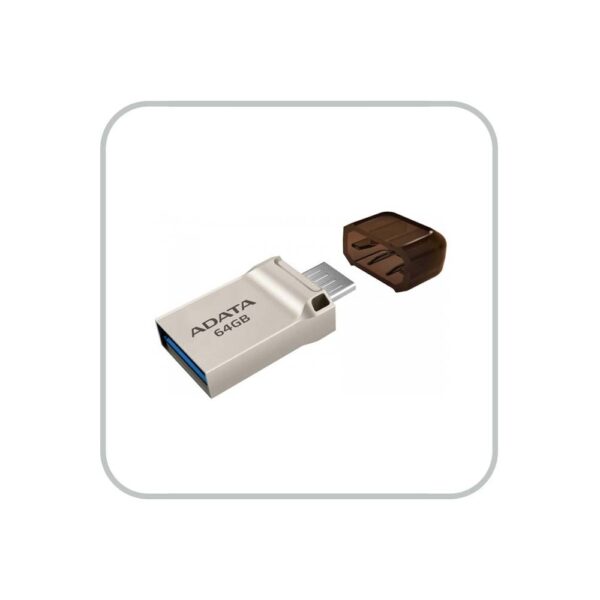 adata 64 gb uc360 usb 3.1 on the go flash drive usb a and microusb port