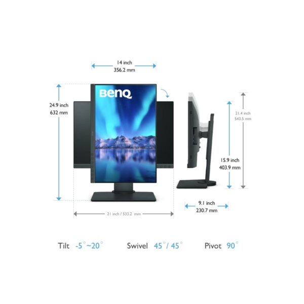 benq sw240 photographer monitor (24")