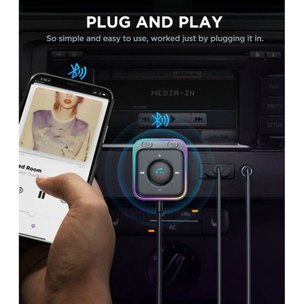 joyroom jr cb3 2 in 1 wireless transmitter/receiver black