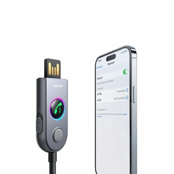 joyroom jr cb6 car b series enc wireless receiver dark gray
