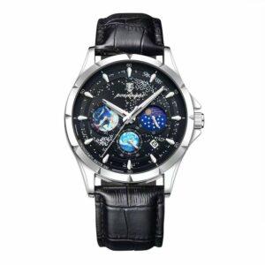 men s genuine leather watch