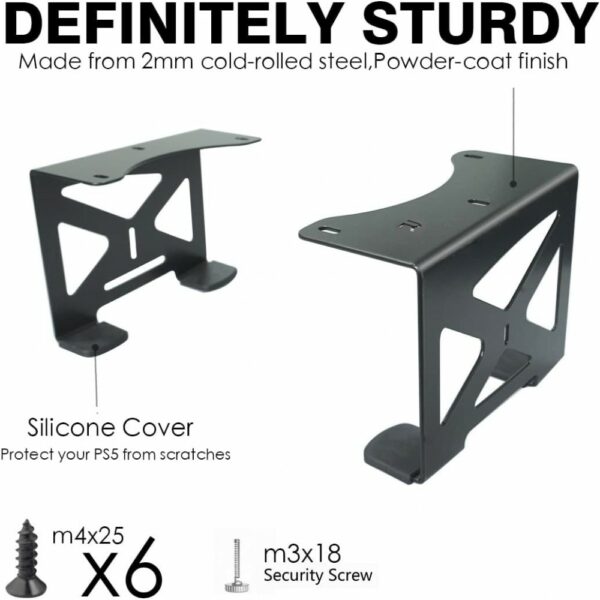 metal under desk mount for ps5 and ps5 slim