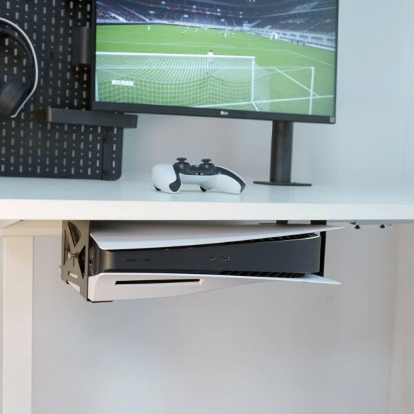 metal under desk mount for ps5 and ps5 slim