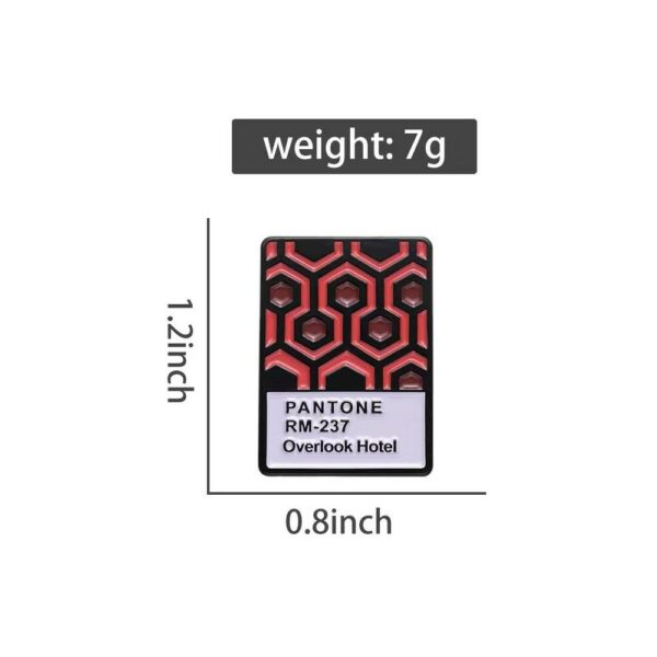 pantone rm 237 "overlook hotel" enamel pin