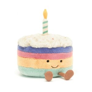 rainbow birthday cake plush