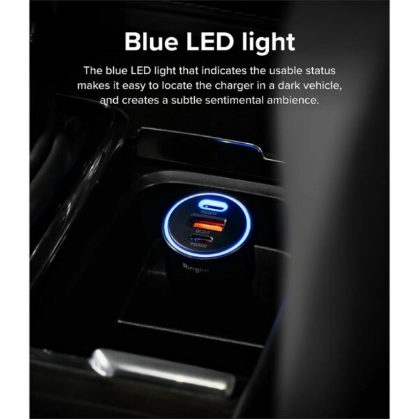 ringke 3 port car fast charger