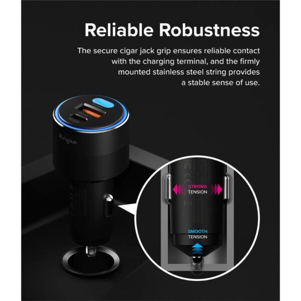 ringke 3 port car fast charger