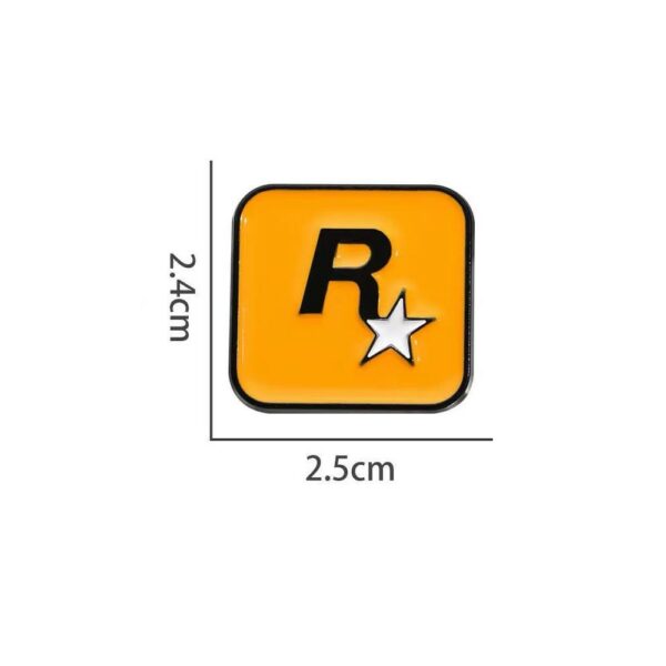 rockstar game logo enamel pin