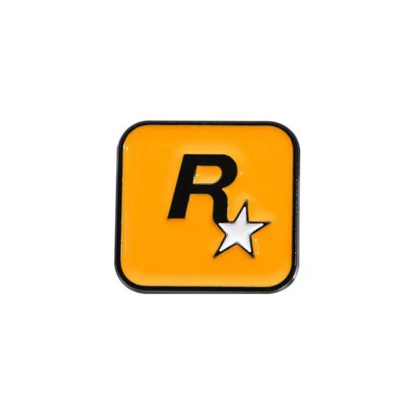 rockstar game logo enamel pin