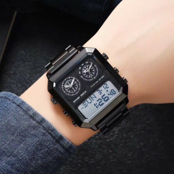 skmei square electronic watch