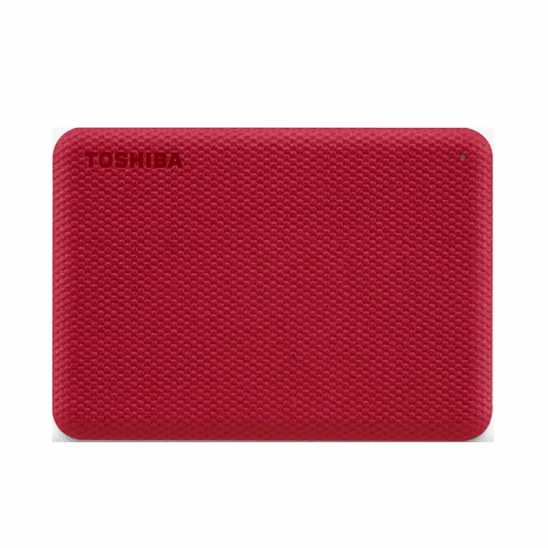 toshiba canvio advance portable hdd (red)