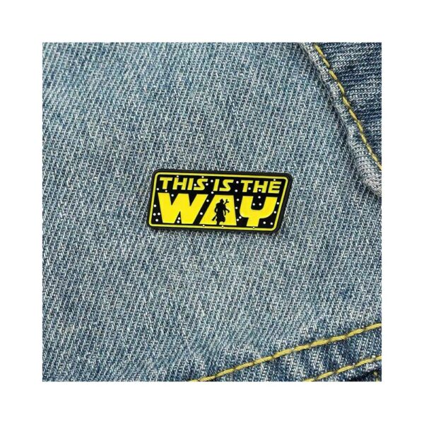 star wars the mandalorian "this is the way" enamel pin