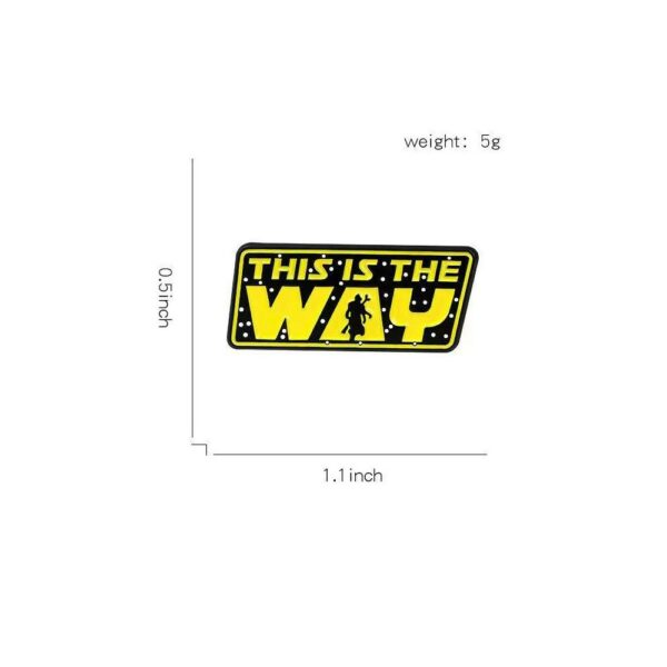 star wars the mandalorian "this is the way" enamel pin