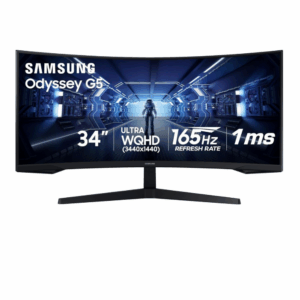 samsung odyssey g5 uwqhd 165hz gaming monitor (34")