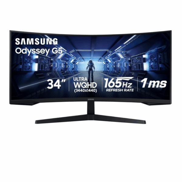 samsung odyssey g5 uwqhd 165hz gaming monitor (34")