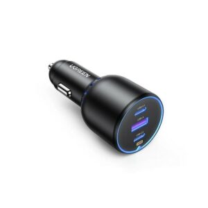 ugreen 35025 130w 3 port fast car charger