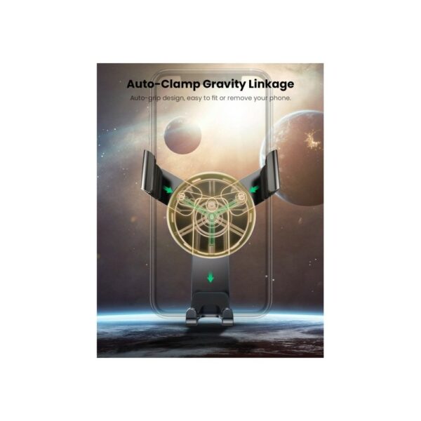 ugreen 40907 gravity drive air vent mount phone holder (deep black)