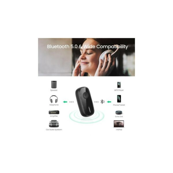 ugreen 70304 bluetooth 5.0 receiver audio adapter aptx with mic