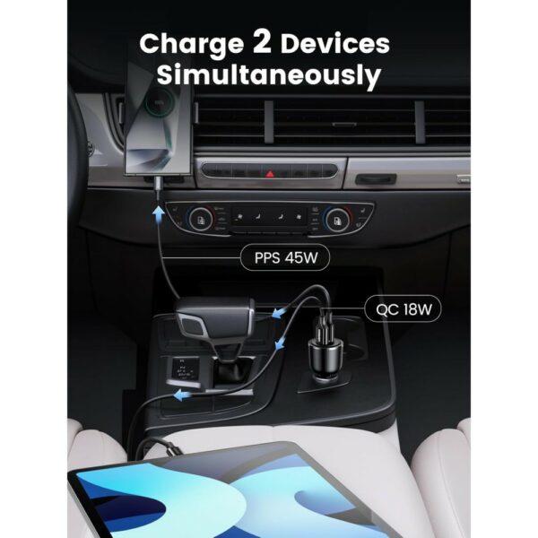 ugreen 90645 63w car charger
