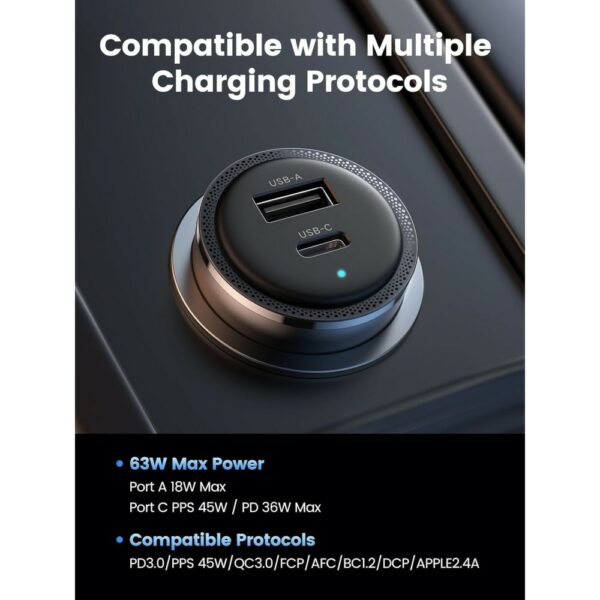 ugreen 90645 63w car charger