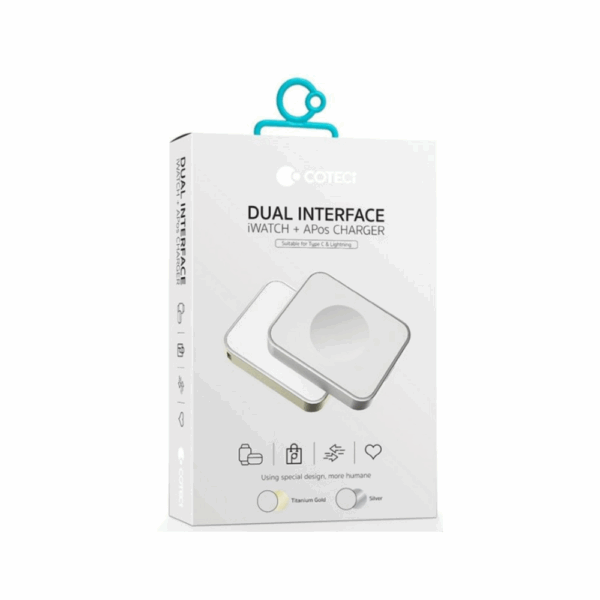 coteetci dual interface iwatch and airpods/pro wireless charger (26005 ts)