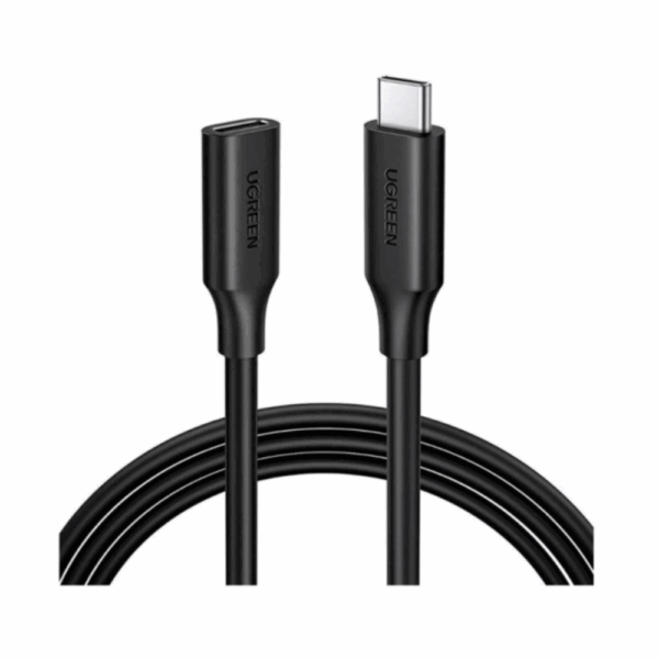 ugreen 10387 usb c/m to usb c/f gen2 5a extension cable 1m (black)