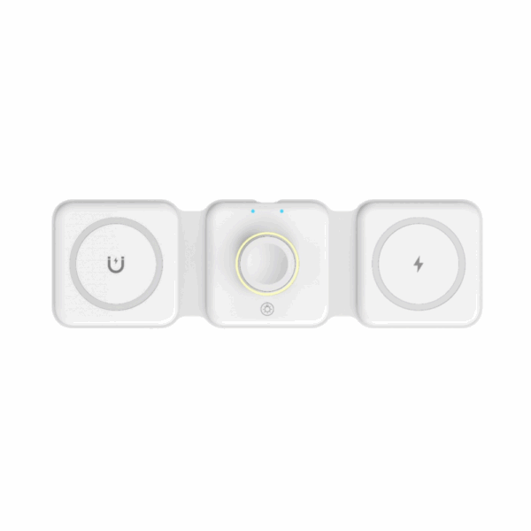 wiwu foldable 3 in 1 wireless magsafe charger fast charging