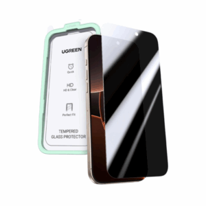 ugreen 45976 full coverage privacy screen protector with installation frame for iphone 16 pro max (1 pack)