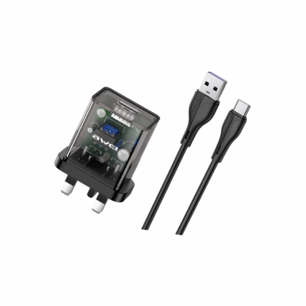 awei c12l power adapter with lightning cable
