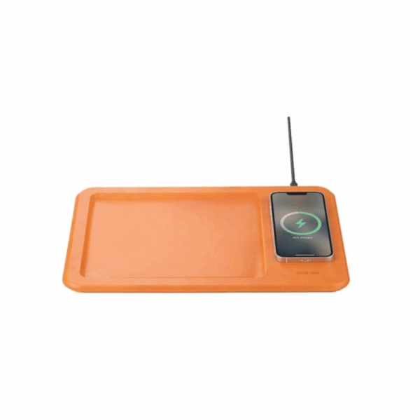 green lion 3 in 1 fabric wireless charger 15w grey