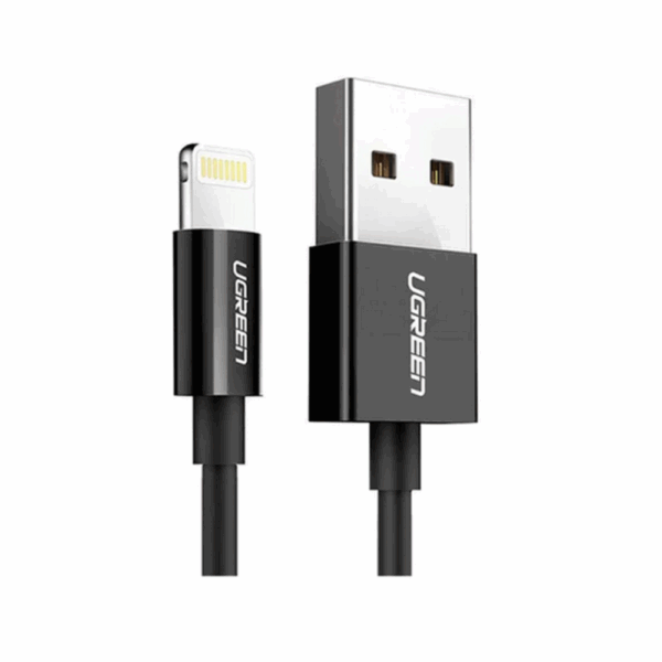 ugreen 80823 2m black lightning to usb 2.0 a male cable
