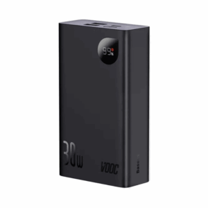 baseus adaman2 digital display fast charge power bank 30w 20000mah black (vooc edition)