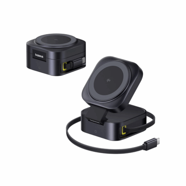 baseus picogo 2 in 1 magnetic wireless charging station qi2 (bsw 5420)