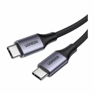 ugreen 50149 usb c to usb c pd fast charging cable 3a max gray black 0.5m