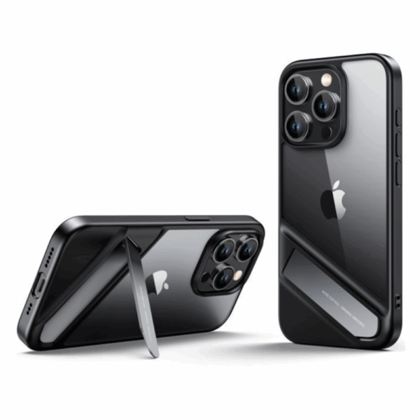 ugreen 25405 kickstand protective case for iphone 15 plus (black)