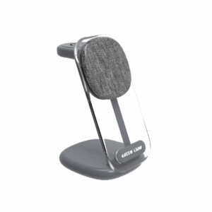 green lion 3 in 1 fabric wireless charger 15w grey