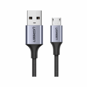 ugreen 60148 usb a to micro usb cable 2m (aluminium case, black)