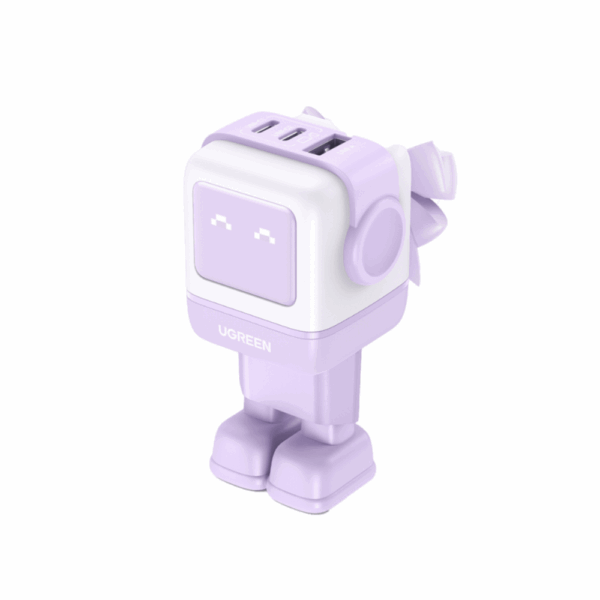 ugreen 35291 uno rg 65w 3 port gan fast charger eu (purple)
