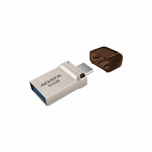 adata 64 gb uc360 usb 3.1 on the go flash drive usb a and microusb port