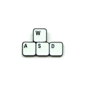 wasd keys enamel pin