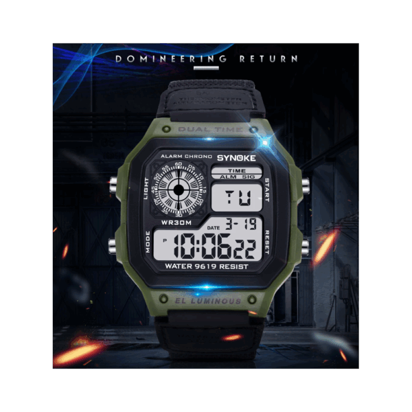 synoke waterproof digital watch