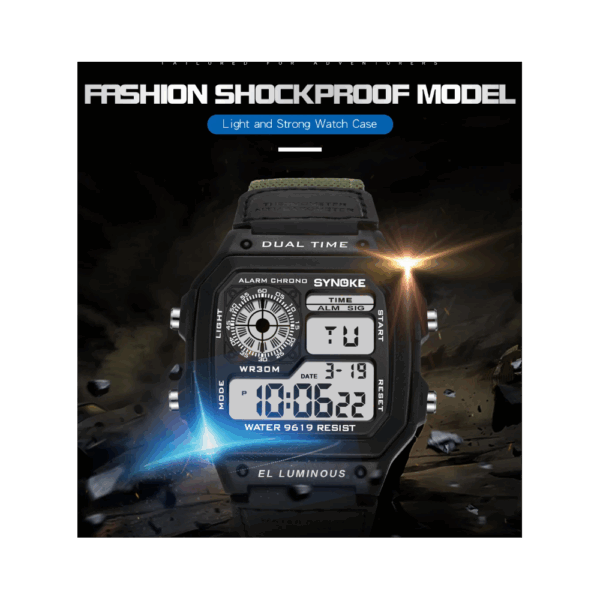 synoke waterproof digital watch