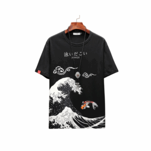 "we are in japanese water" t shirt black/graphite (20490500575/76)