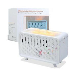 white noise night light humidifier for sleep, sound box white noise sound machine